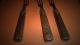 Antique Forks Set 3 Civil War Era Three Prong Wood Handle Pewter Arrow Inlay Other photo 3
