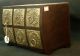 Wooden Box 6 Drawers Brass Copper Metal Fitted Rare Colonial Vintage Art Mughal India photo 3