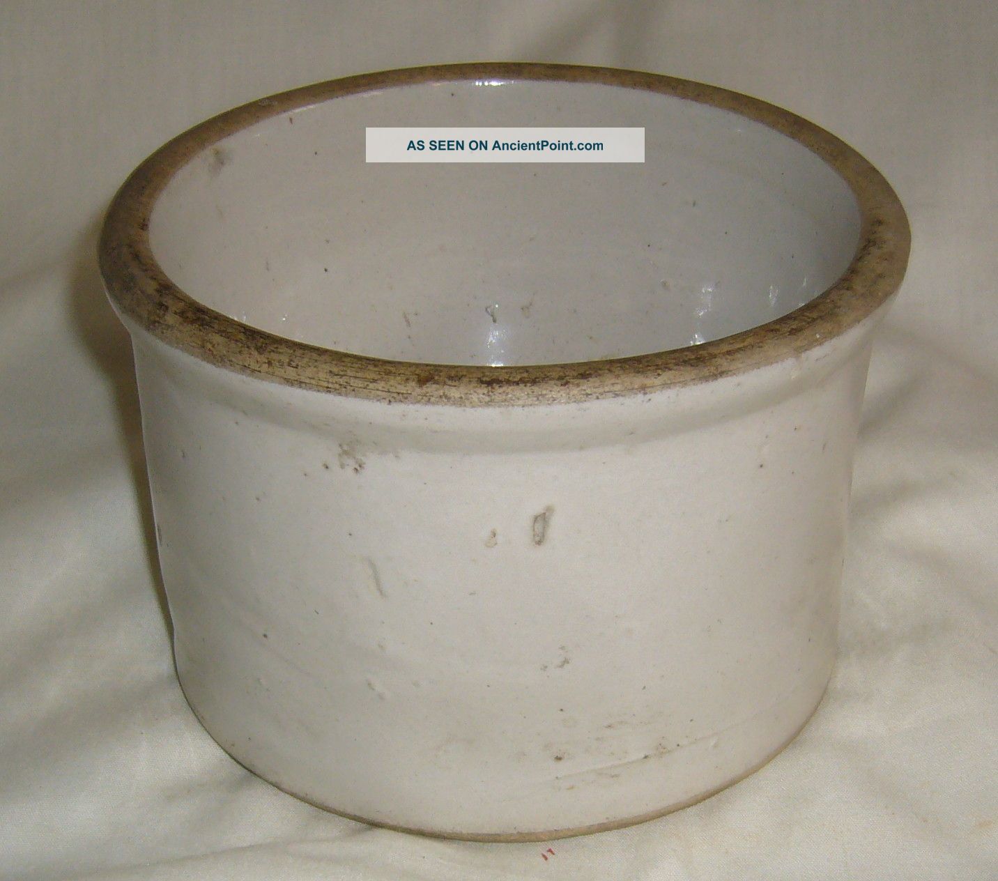 Antique Primitive Pharmacists Chemists Rx Stoneware Apothecary Mortar Base Primitives photo