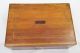 Antique Early 19th Century Stainwood Inlaid Wooden Jewelry Desk Box Boxes photo 1