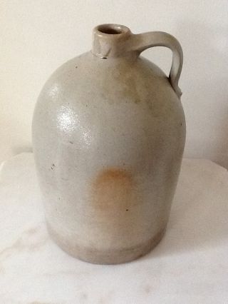 Vintage Large Ceramic Stoneware Jug With Handle photo