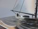 Masterly Hand Crafted Japanese Sterling Silver 960 Model Yacht By Seki Japan Nr Other photo 4