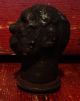 Antique Primitive Zombie Head Solid Copper Mold Cast Rubber Toy Primitives photo 1