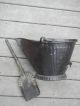 Antique Coal Ash Scuttle Bucket And Shovel Primitives photo 2