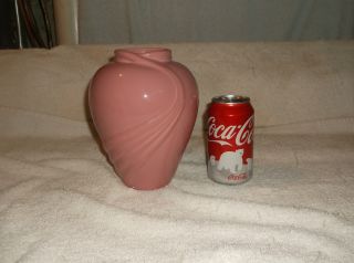 Haeger Art Deco Style American Art Pottery Pink Rose Glaze Jar Vase Minty photo