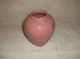 Haeger Art Deco Style American Art Pottery Pink Rose Glaze Jar Vase Minty Art Deco photo 4
