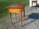 Curly Maple One Drawer Stand Circa 1850 Antique 1800-1899 photo 2
