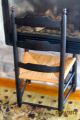 Ladder Back Chair With Rush Seat,  Antique - Sale 1800-1899 photo 4