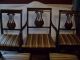 Chairs Harp Design Lyre Back Design Post 1950 5 Total 1 Captain/ 4 Side Chairs 1900-1950 photo 8