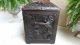 Large French Antique Black Forest Carved Wood Box Chest Fireplace Coal Hod Boxes photo 3