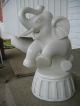 Large White Marble Elephant Statue Hand Carved Imp: Vietnam Mint 2000 Pair Other photo 2