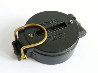 Vintage - Black Bakelite Cased - Engineers Directional Compass - Circa 1950 ' S photo