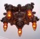 (( (bronze)) ) C.  20 ' S Art Nouveau Polychrome Ceiling Lamp Light 1 Of 2 Pair Chandeliers, Fixtures, Sconces photo 1