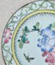 Chinese Early Republic (1920s) Enamelware Floral Scene Petite Plate Plates photo 4