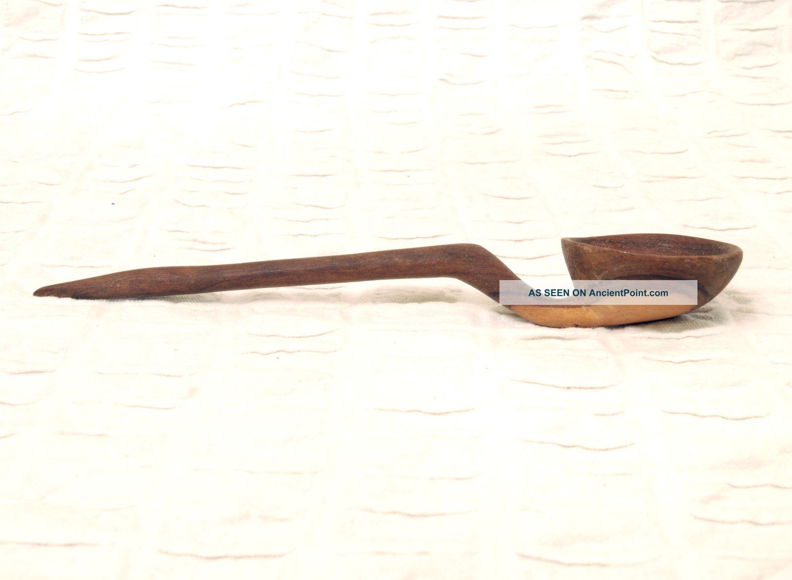 Antique Vtg Primitive Wooden Spoon Amazing Design,  Wood,  & Grain Mid Century? Primitives photo