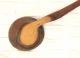 Antique Vtg Primitive Wooden Spoon Amazing Design,  Wood,  & Grain Mid Century? Primitives photo 6