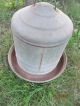 Antique Oakes No.  503 Metal Poultry Water Fountain Can Chickens Ducks Pheasants Primitives photo 1