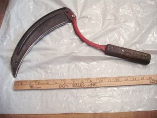 Antique Primitive Small Sickle Farm Tool True Temper No.  4 photo
