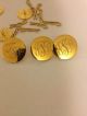 New Vintage Ben Silver Charleston London Set Of 9 Monogrammed Initialed Buttons photo 5