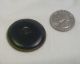 Antique Embossed Brass Two Piece Shank Button - Pagoda & Fountain - City Plaza Buttons photo 2