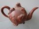 Chinese Pottery Yixing Zisha Teapot Purplish Red Carving Dragon Three Feet Teapots photo 1