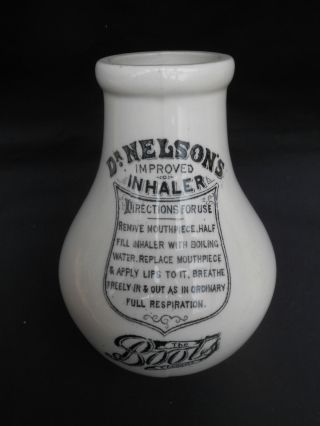 Small Early 20th C.  Boots The Chemist Dr.  Nelson ' S Improved Inhaler photo