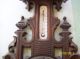 Antique German Black Forest Aneroid Barometer W/ Thermometer,  All Barometers photo 6