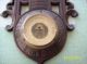 Antique German Black Forest Aneroid Barometer W/ Thermometer,  All Barometers photo 7