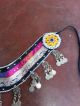 Vintage Kuchi Tribal Embroidered Beaded Pendants Belt Bellydance Middle East photo 4