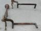 Antique Rostand Fireplace Solid Brass Andirons Hearth Ware photo 4