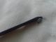Antique 18th Wrought Iron & Brass Skimmer Strainer Rat Tail Hanger Copper Rivets Primitives photo 6