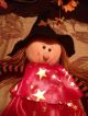 Primitive Folk Art Standing Witch.  Halloween Primitives photo 3