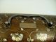 Early Victorian Oak Wood,  Silver,  Mother Of Pearl Inlay Glove Box W/lock Boxes photo 1