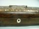 Early Victorian Oak Wood,  Silver,  Mother Of Pearl Inlay Glove Box W/lock Boxes photo 4