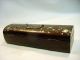 Early Victorian Oak Wood,  Silver,  Mother Of Pearl Inlay Glove Box W/lock Boxes photo 7