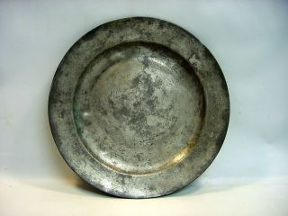 C.  1654 - 1660 Charles Karl X Gustav Swedish Pewter Charger Plate 12 