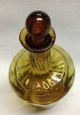 Vtg Antique? Amber Glass Decanter Ribbed Hand Blown Pontil Bubbles Age Unknown Decanters photo 3