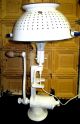 Primitive Handcrafted Kitchen Grinder Electric Lamp Colendar Shade Patina White Primitives photo 2