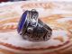 Antique Antique Islamic Ethnic Middle Eastern Lapis Lazuli Ring Jewelry Sz 10 Us Islamic photo 1