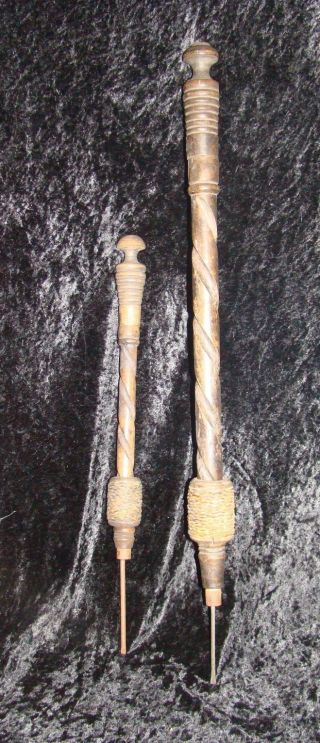 (2) Old Spindle Drills - photo