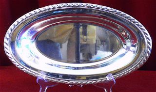 Wm Rogers Silverplate Serving/bread Tray From The 1960 ' S photo