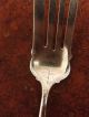 Ornate Large Meat Fork Gold Wash 925 Sterling Pat.  Aug.  20 ' 95 Hand Etched Enamel Flatware & Silverware photo 3
