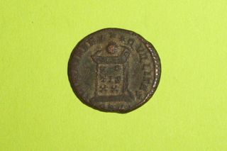 Ancient Roman Coin Altar Constantine I Globe Rare Money Antique Old Treasure Vf photo