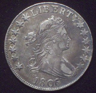 1806 /5 Over 5 Bust Half Dollar Silver O - 101 High Xf+ Detailing Priced To Sell photo