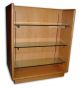 Wooden Double Display Case With Three Glass Shelves Display Cases photo 1