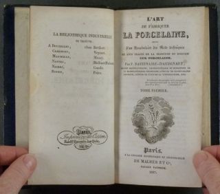 1827 Books On Porcelain Manufacture,  Pottery Industry,  With Folding Plates photo