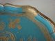 Stunning Wooden Tray/blue With Gold.  Made In Florence Italy. Trays photo 9