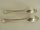 Antique Manchester Mfg Co Sterling Silver Set Of Two Grapefruit Spoons Souvenir Spoons photo 1