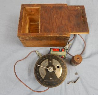 Antique Scientific Test / Lab Equipment Rex Synchronizer W/ Wood Box photo