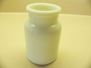 Vintage Belgium White Milk Glass 4 